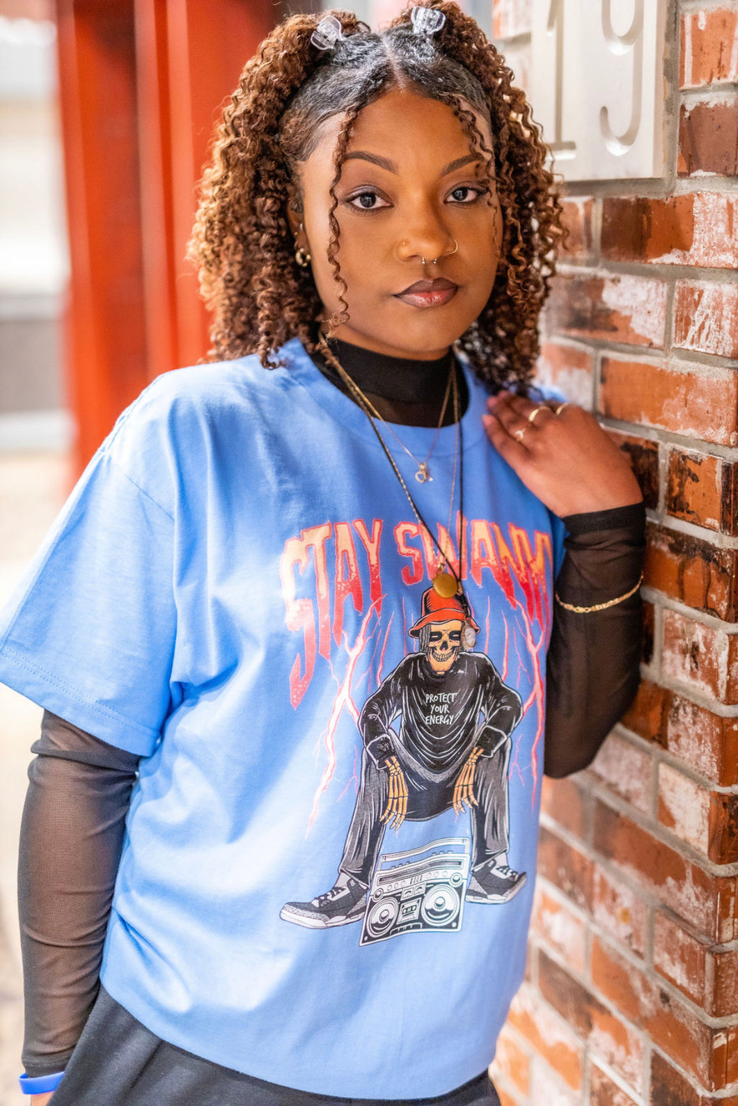 Stay Swanky Skull Tee